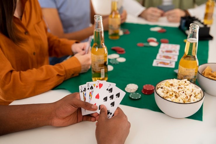 Live baccarat table with dealer and cards visible on juragan77 login HD stream